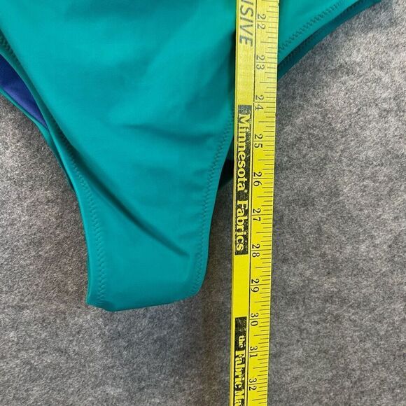 NWT OLD NAVY Women’s Swimsuit XL One-Piece Knot Front Cutout Teal Blue Bathing - Picture 8 of 15